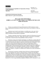 Declaración Ministerial sobre la lucha contra todas las formas de trata de seres humanos