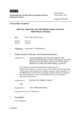 Journal of the 841st Special Plenary Meeting of the Permanent Council