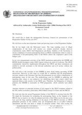 Statement by the Delegation of Armenia in response to the presentation of the 2017 Programme Outline by the Secretary General, Ambassador Lamberto Zannier