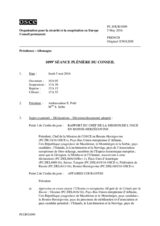 Journal de la 1099ème séance plénière du Conseil