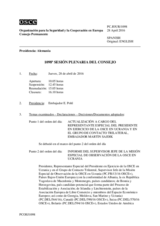 Diario de la 1098ª Sesión plenaria del Consejo Permanente 