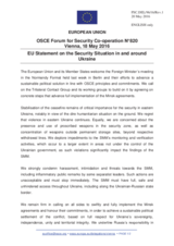 Statement by the Dutch EU Presidency on the situation in and around Ukraine 