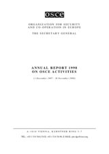 OSCE Annual Report 1998