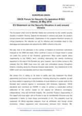 Statement by the Dutch EU Presidency on the situation in and around Ukraine 