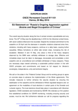 Statement by the Dutch EU Presidency on the Russia’s ongoing aggression against Ukraine and illegal occupation of Crimea