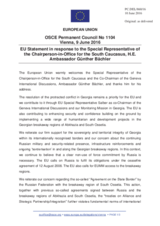 Statement by the Dutch EU Presidency  in response to the address by the Special Representative of the OSCE Chairperson-in-Office for the South Caucasus, Ambassador Günther Bächler