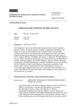 Journal of the 1105th Plenary Meeting of the Permanent Council