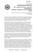 Statement by Ms. Kathleen A. Kavalec, Deputy Assistant Secretary for European Affairs 