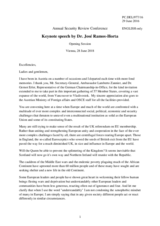 Speech by H.E. Dr. Jose Ramos-Horta, 1996 Nobel Peace Prize laureate and former President of Timor-Leste (East Timor)