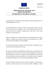 Statement by the Dutch EU Presidency on the attacks in Orlando, United States of America, on 12 June 2016 and in Magnanville, France, on 13 June 2016