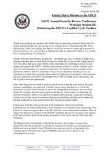 Statement by Ambassador Daniel Baer