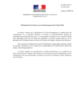 Déclaration de la France