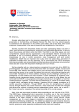 Statement by Ambassador Ol'ga Algayerova