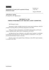 Permanent Council Decision No. 1211