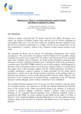 Statement by the Delegation of Ukraine on the Russia’s ongoing aggression against Ukraine and illegal occupation of Crimea