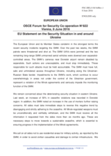 Statement by the Dutch EU Presidency on the situation in and around Ukraine 