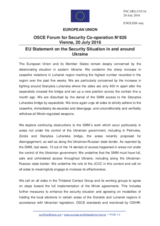 Statement by the Slovak EU Presidency on the situation in and around Ukraine
