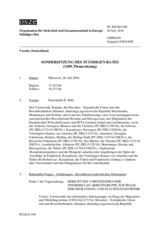 Journal der 1109. Sondersitzung des Ständigen Rates