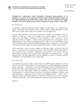 Statement by the Delegation of Slovenia in response to the presentation by the Secretary General of the Annual Evaluation Report on the Implementation of the 2004 OSCE Action Plan for the Promotion Of Gender Equality