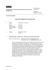 Journal der 1104. Plenarsitzung des Ständigen Rates 