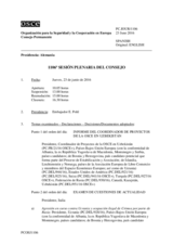Diario de la 1106ª Sesión plenaria del Consejo Permanente 