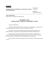 Decisión Nº 1211 del Consejo Permanente