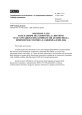 Decisione N.1213 del Consiglio permanente