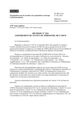 Décision No 1216 du Conseil permanent