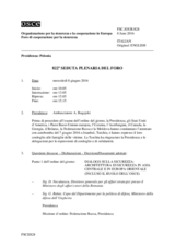 Giornale della 822a Seduta plenaria del Foro di cooperazione per la sicurezza