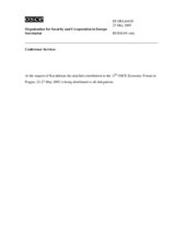 Contribution by the Delegation of Kazakhstan