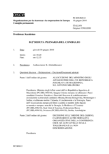 Journal of the 812th Plenary Meeting of the Permanent Council (it)