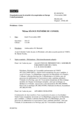 Journal of the 782nd Plenary Meeting of the Permanent Council (fr)