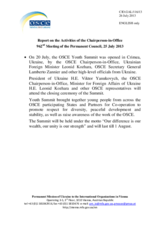 Report on the activities of the Chairperson-in-Office