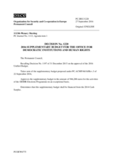 Permanent Council Decision No. 1220