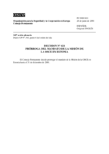 Permanent Council Decision No. 421 (es)