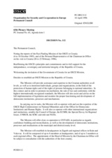 Permanent Council Decision No. 112