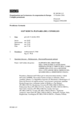 Giornale della 1115a Seduta plenaria del Consiglio permanente