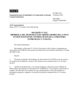 Decisión Nº 1221 del Consejo Permanente