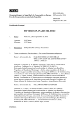 Diario de la 830ª Sesión plenaria del Foro de Cooperación en materia de Seguridad  