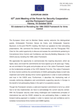 Statement by the Slovak EU Presidency in response to the presentations by Ambassador F. Seixas da Costa and by Ambassador S. Baumann