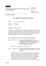 Diario de la 1111ª Sesión plenaria del Consejo Permanente 