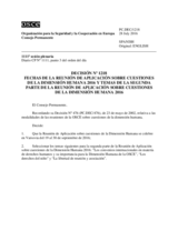Decisión Nº 1218 del Consejo Permanente