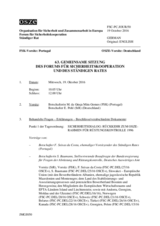 Journal der 63. Gemeinsamen Sitzung des Forums für Sicherheitskooperation und des Ständigen Rates