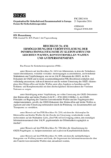 Beschluss Nr. 4/16 des Forums für Sicherheitskooperation