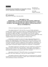 Decisión Nº 4/16 del Foro de Cooperación en materia de Seguridad
