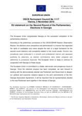 Statement by the Slovak EU Presidency on the parliamentary elections in Georgia, held on 30 October 2016