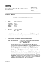 Journal de la 1117ème séance plénière du Conseil