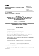 Décision No 1223 du Conseil permanent