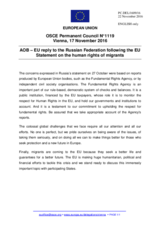 Statement by the Slovak EU Presidency in response to the statement by the Delegation of the Russian Federation