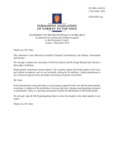 Statement by the Delegation of Norway on the death penalty in Belarus